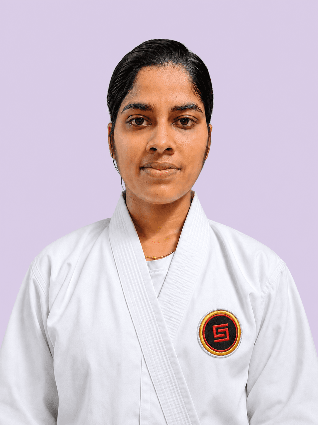 Sensei Kowsalya, Authorised Instructor, teaching traditional Goju-Ryu Karate-Do